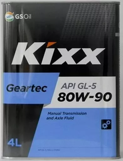 Kixx Geartec GL-5 80W90 4L met 